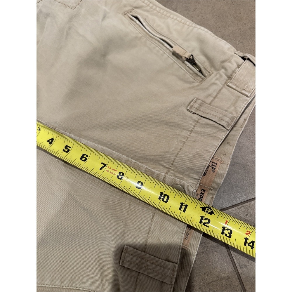 Vtg Express Mens Sz 32 Cargo Shorts Vintage Twill Utility Khaki Gorpcore Hiking - Picture 8 of 10